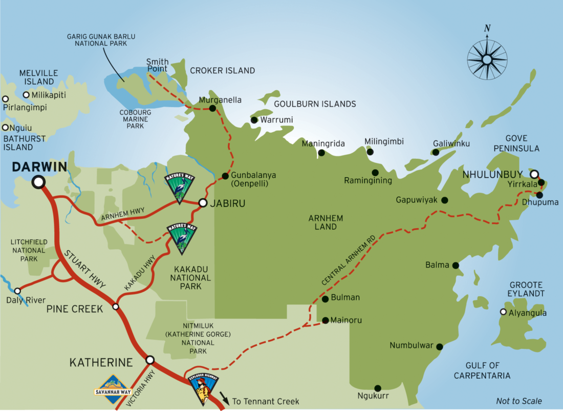 Arnhem Land Map