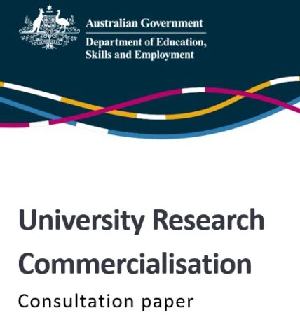 university research commercialisation consultation paper